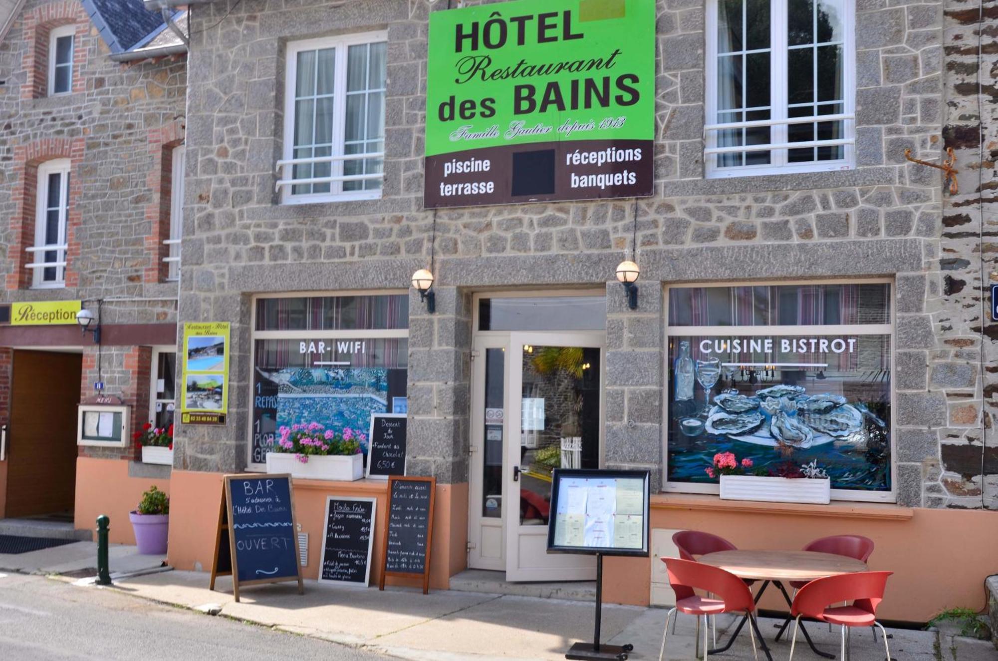Hotel Des Bains Saint Jean le Thomas Bagian luar foto
