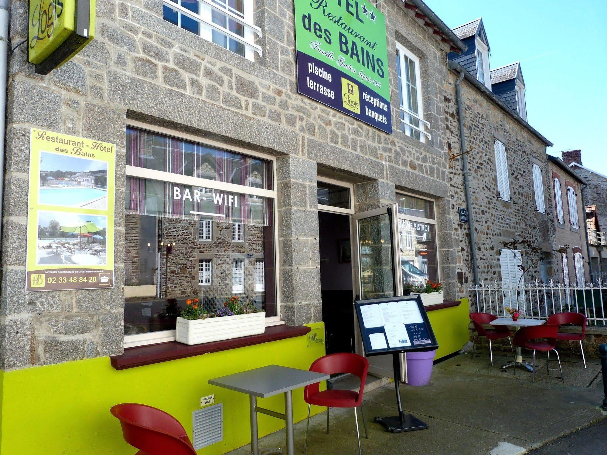 Hotel Des Bains Saint Jean le Thomas Bagian luar foto